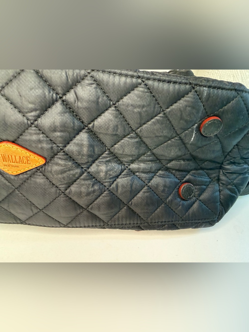 MZ Wallace Crosby Travel Duffel in Black with Gold Hardware - Picture 9 of 13